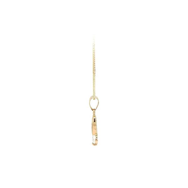 Gold Pendant with Zircons