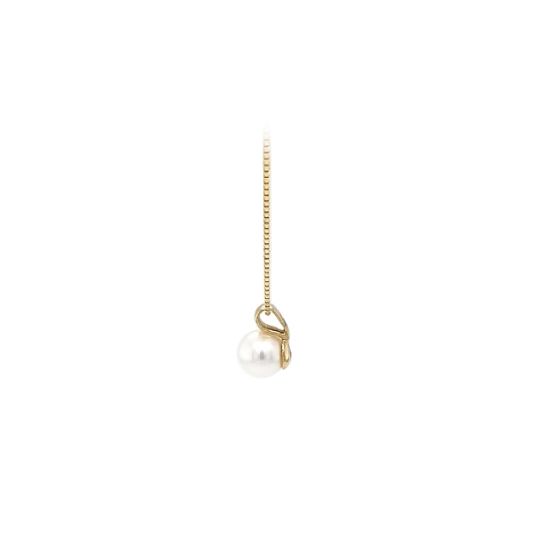 Gold Pendant with Pearl