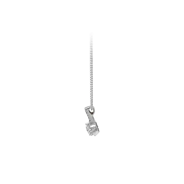 Pendant with White Gold Zircons