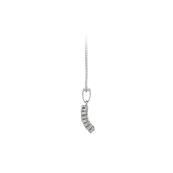 Pendant with White Gold Zircons
