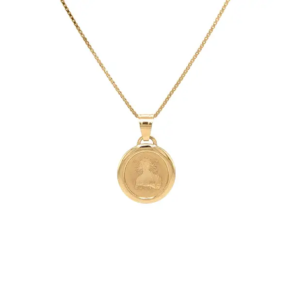 Gold Pendant Sign of the Virgin