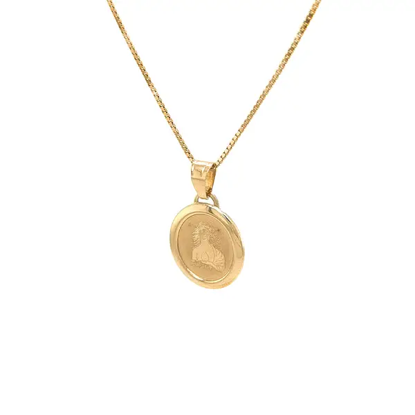 Gold Pendant Sign of the Virgin