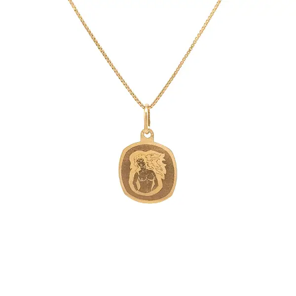 Gold Pendant Sign of the Virgin