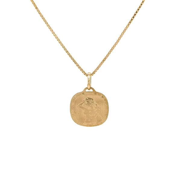 Gold Pendant Sign of the Virgin
