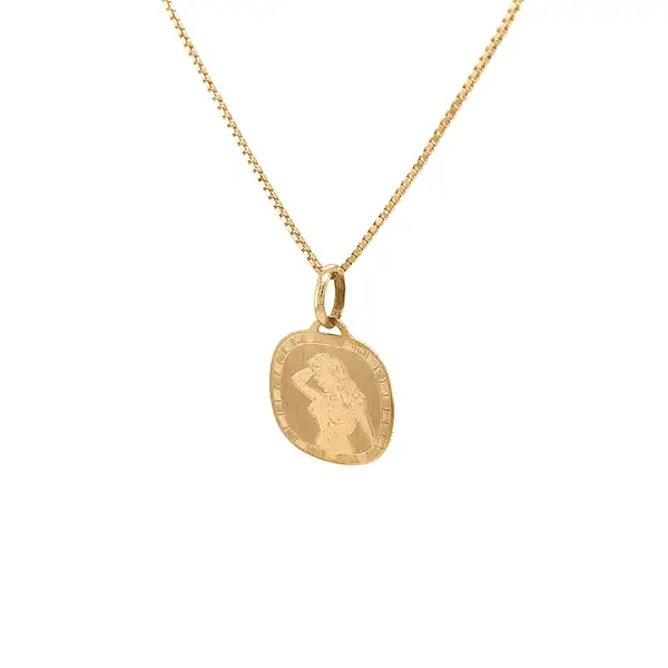 Gold Pendant Sign of the Virgin