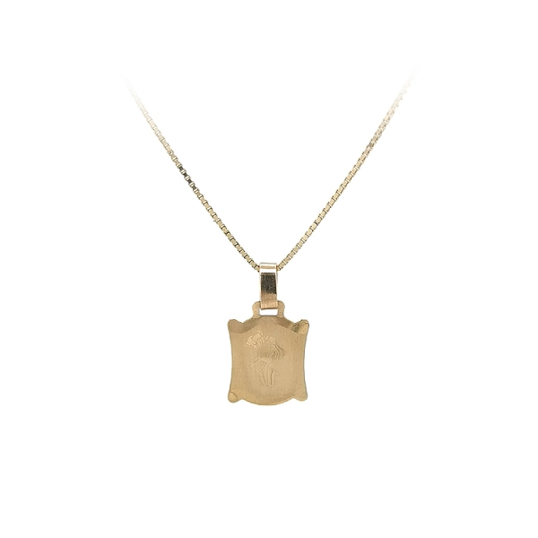 Gold Pendant Aquarius