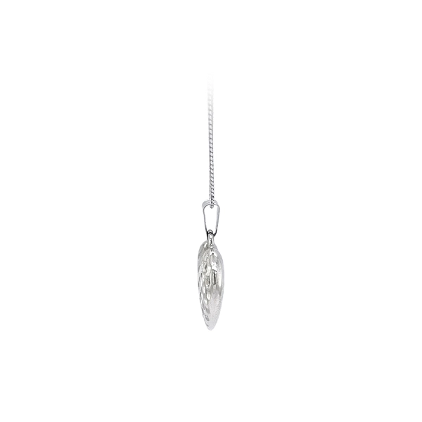 Pendant Heart of White Gold