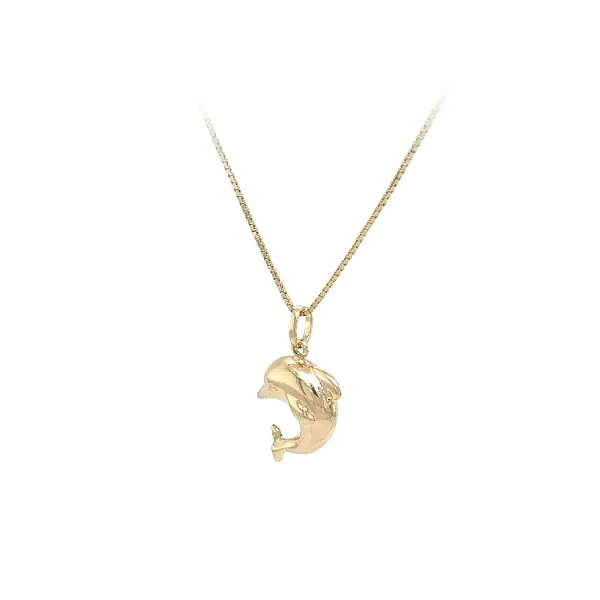 Golden Dolphin Pendant