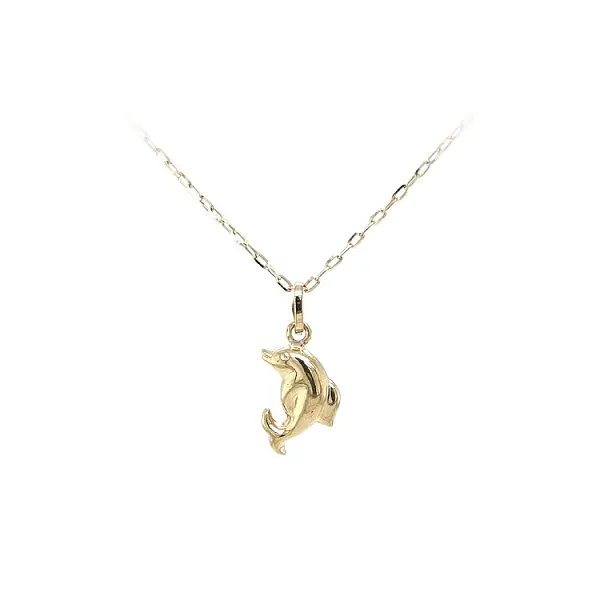 Golden Dolphin Pendant