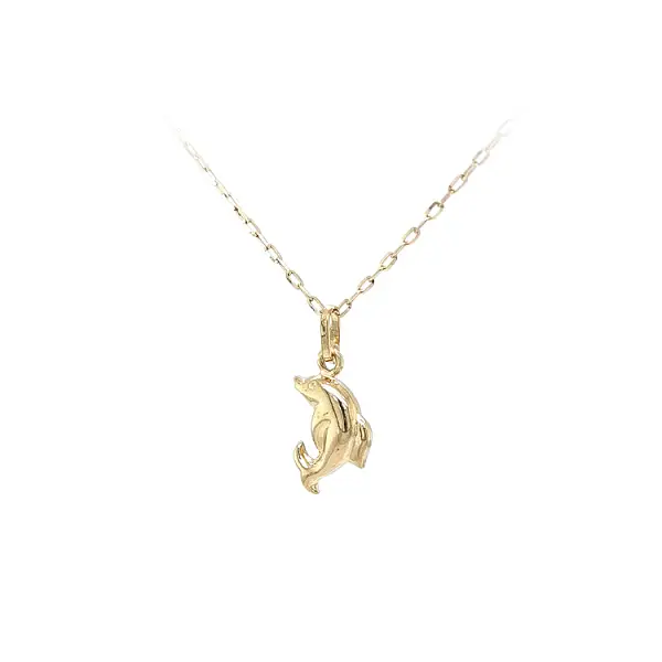 Golden Dolphin Pendant