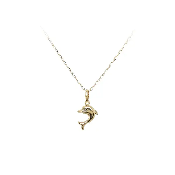 Golden Dolphin Pendant