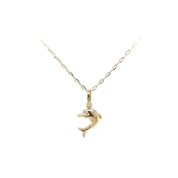 Golden Dolphin Pendant