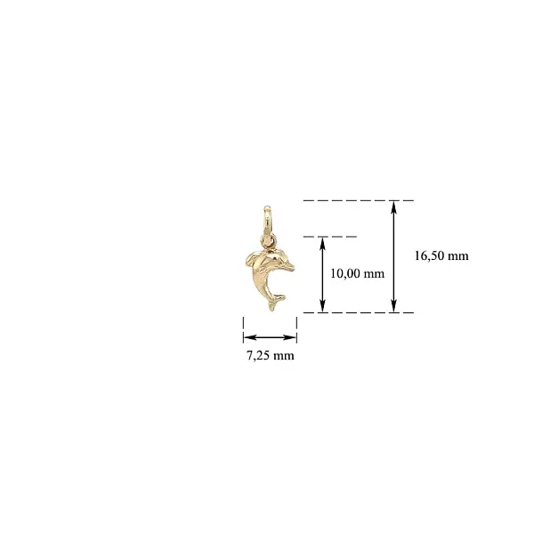 Golden Dolphin Pendant