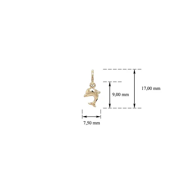 Golden Dolphin Pendant