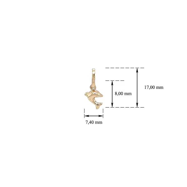 Golden Dolphin Pendant