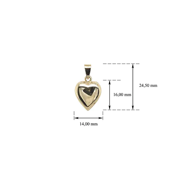 Gold Pendant Heart