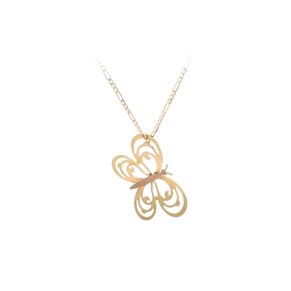 Gold Pendant Butterfly