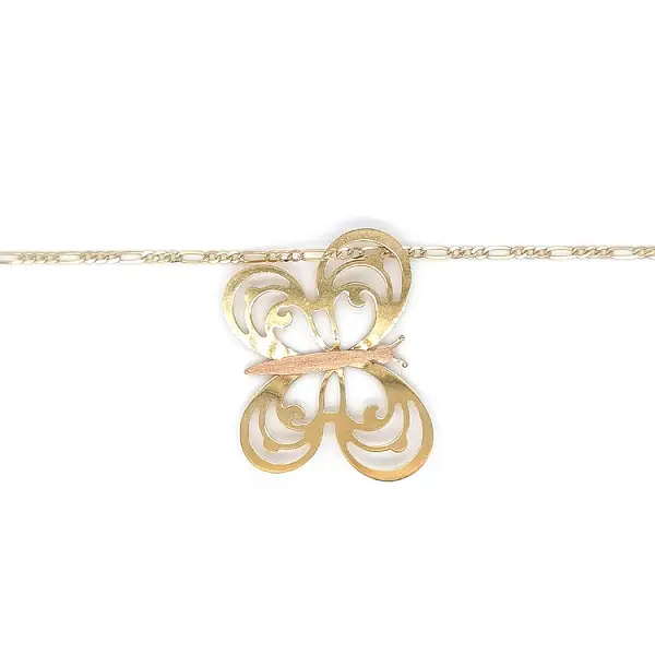 Gold Pendant Butterfly