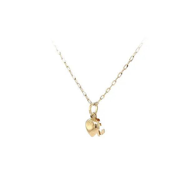 Gold Pendant Heart, Anchor, Cross