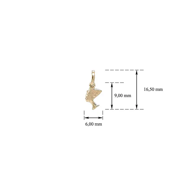 Gold Pendant Nefertiti