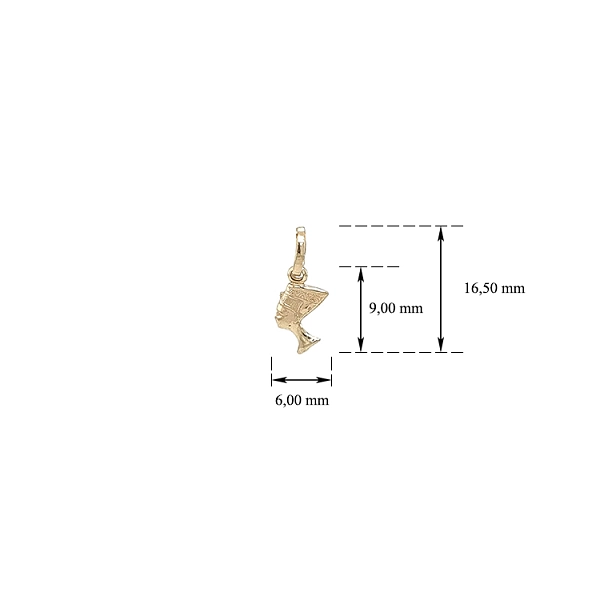 Gold Pendant Nefertiti