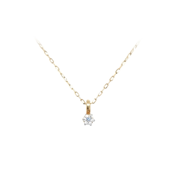 Gold Pendant with Blue Stone