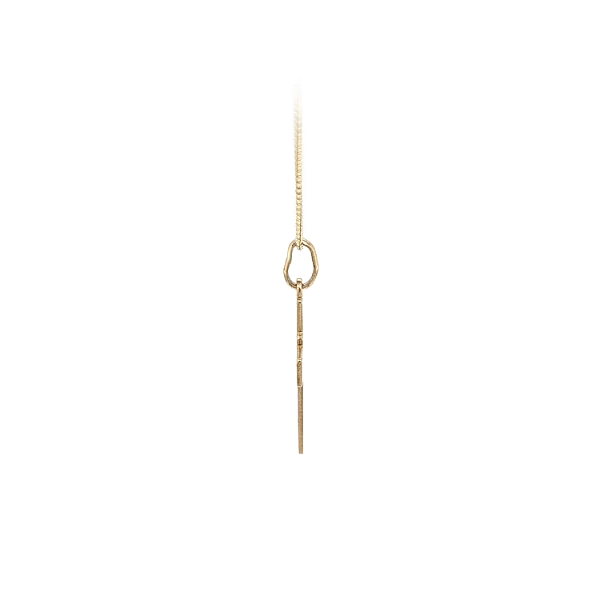 Gold Pendant Cross with Jesus Christ