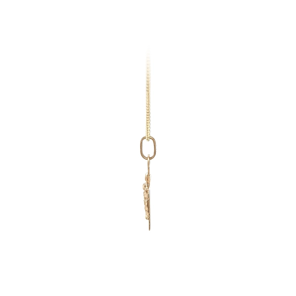 Golden Pendant Cross with Jesus Christ