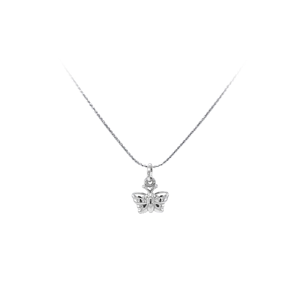 Pendant Butterfly from White Gold