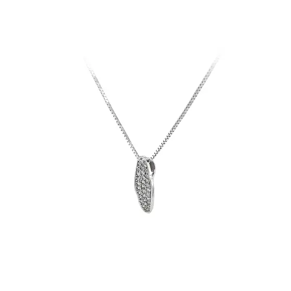 Pendant with White Gold Zircons