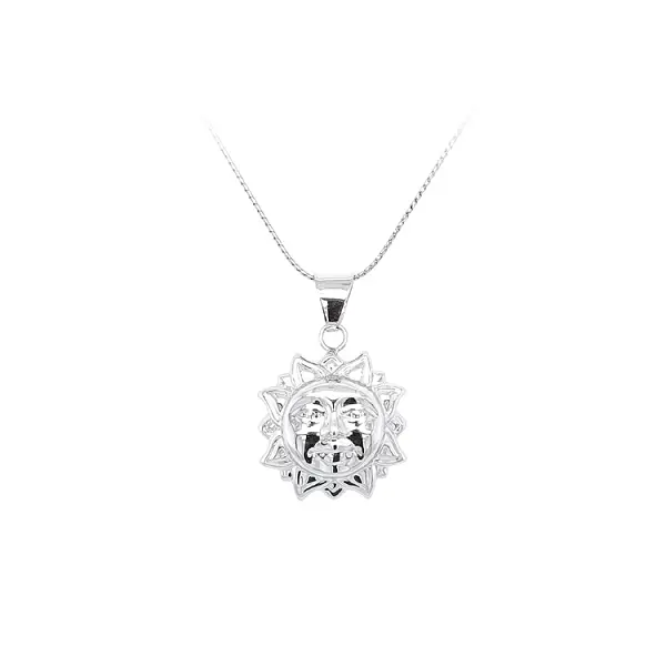 Pendant of the Sun made of White Gold
