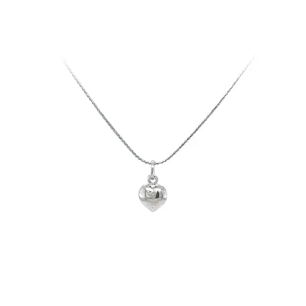 Pendant Heart of White Gold