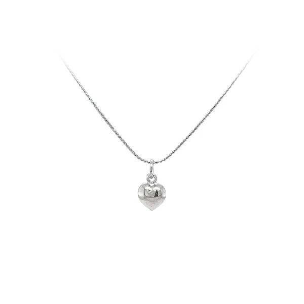 Pendant Heart of White Gold
