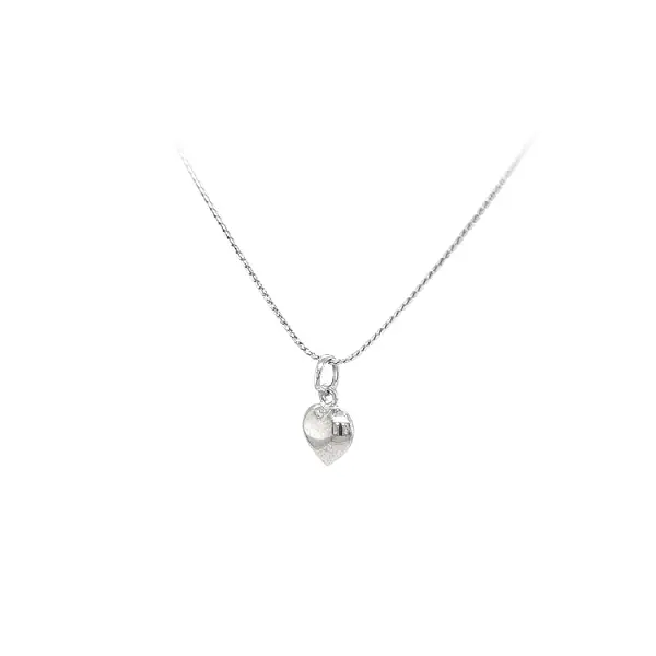 Pendant Heart of White Gold