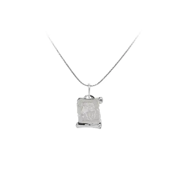 Pendant Aries Sign White Gold