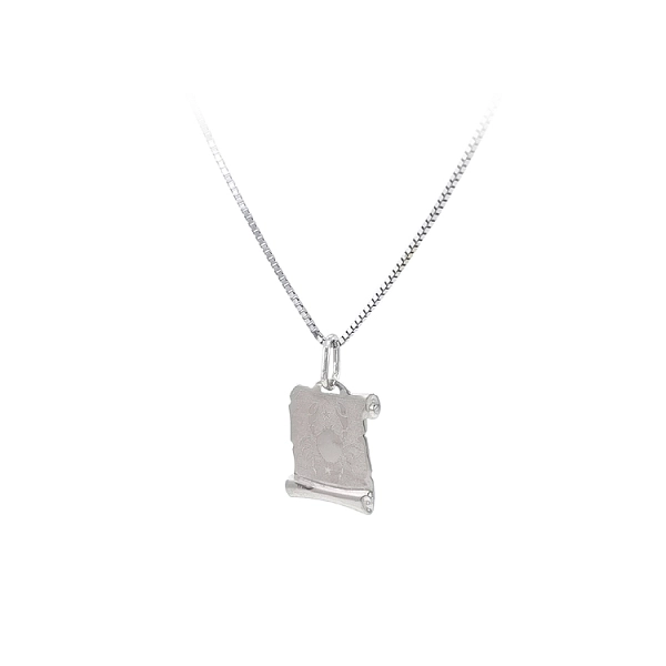 Pendant Sign of the Scorpion made of White Gold