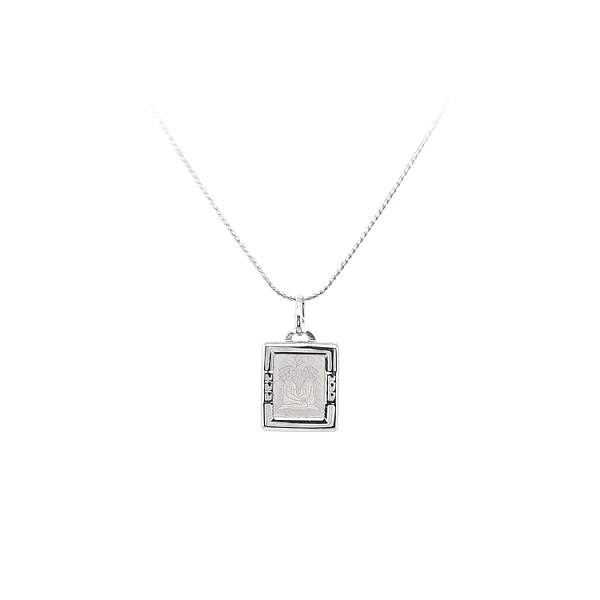 Pendant Sign of the Twins White Gold