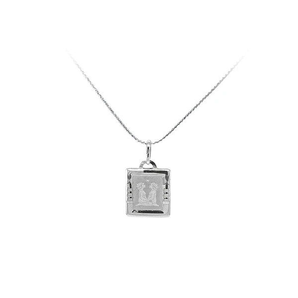 Pendant Sign of the Twins White Gold
