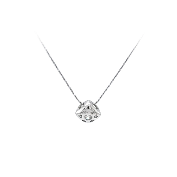 Pendant with White Gold Zircons