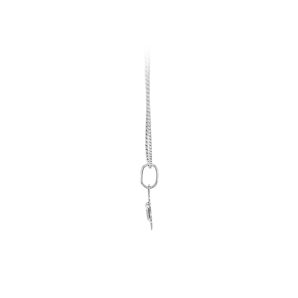Pendant Madonna Virgin Mary of White Gold