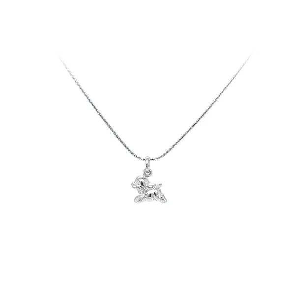 Pendant Dog from White Gold