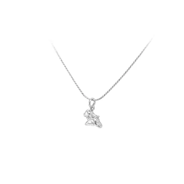 Pendant Dog from White Gold