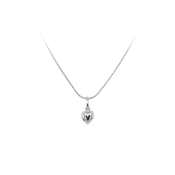 Pendant Heart of White Gold