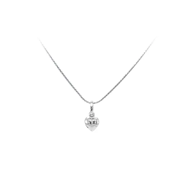 Pendant Heart of White Gold