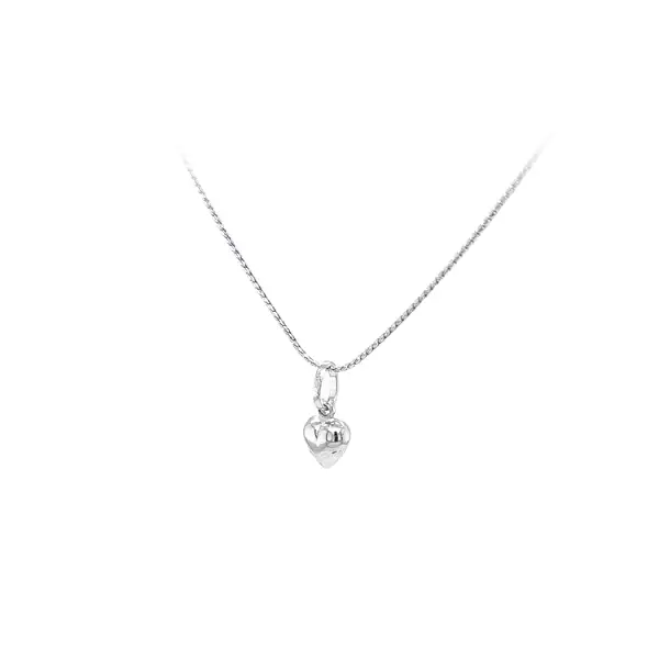 Pendant Heart of White Gold