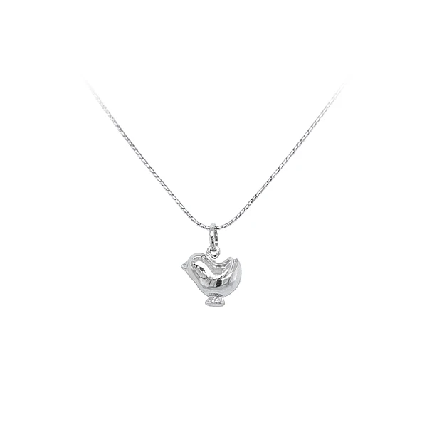 Pendant Chicken from White Gold