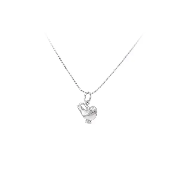 Pendant Chicken from White Gold