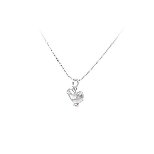 Pendant Chicken from White Gold