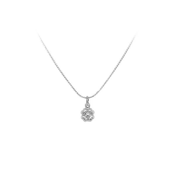 Pendant Quatrefoil from White Gold