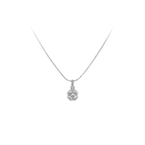 Pendant Quatrefoil from White Gold